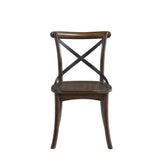 Kaelyn - Side Chair (Set of 2) - Dark Oak & Black