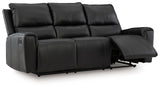 Glossmore - Black - Reclining Sofa