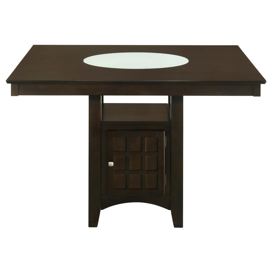 Gabriel - Square Counter Height Dining Table - Cappuccino