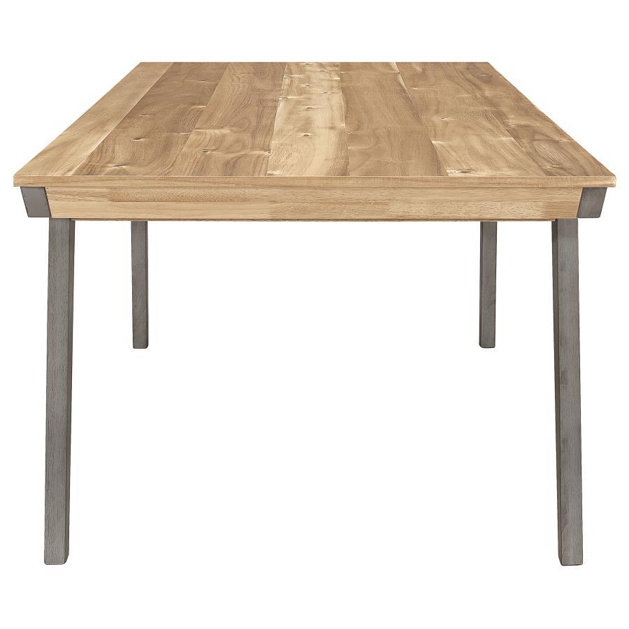 Nogales - Wooden Dining Table - Acacia And Coastal Gray