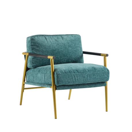 Modern Accent Chair With Plush Cushions, Cozy Seating