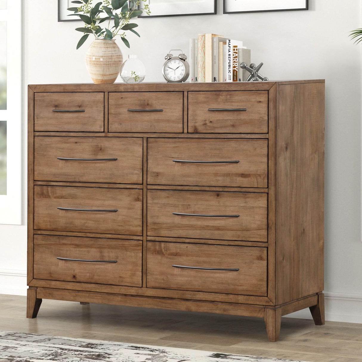 Shaker Lakes - 9 Drawer Chesser - Brown