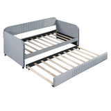 Upholstered Daybed Sofa Bed With Trundle Bed