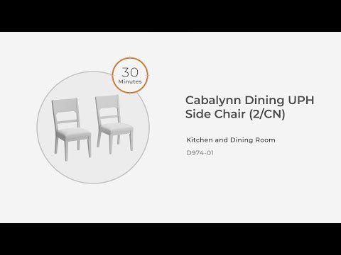 Cabalynn - Oatmeal / Light Brown - Dining Uph Side Chair (Set of 2)