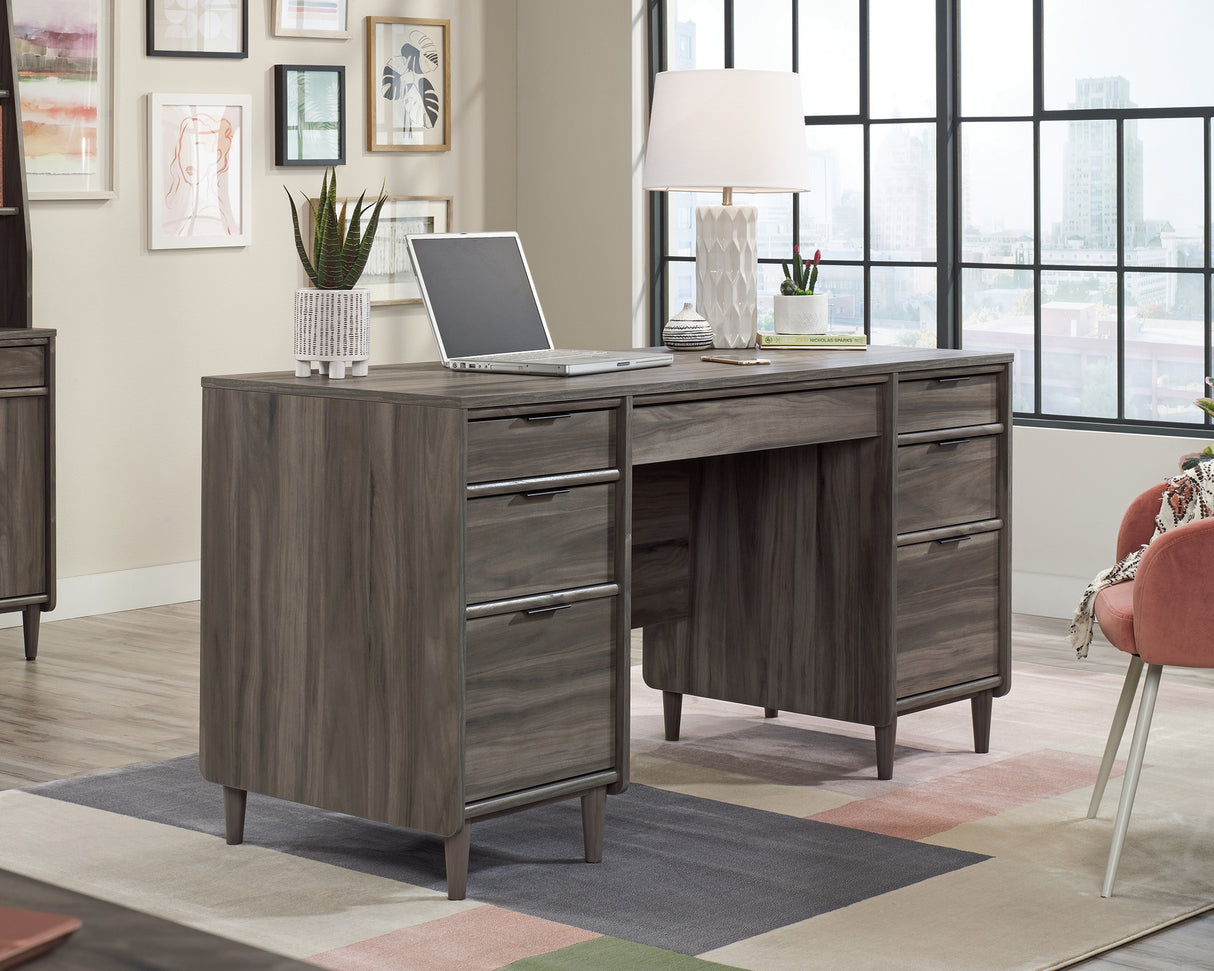 Clifford Place Executive Desk Jet Acacia image