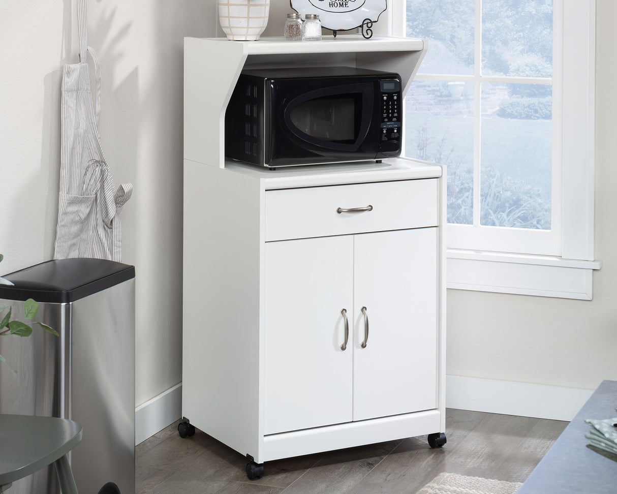 Microwave/kitchen Cart Glacier White image