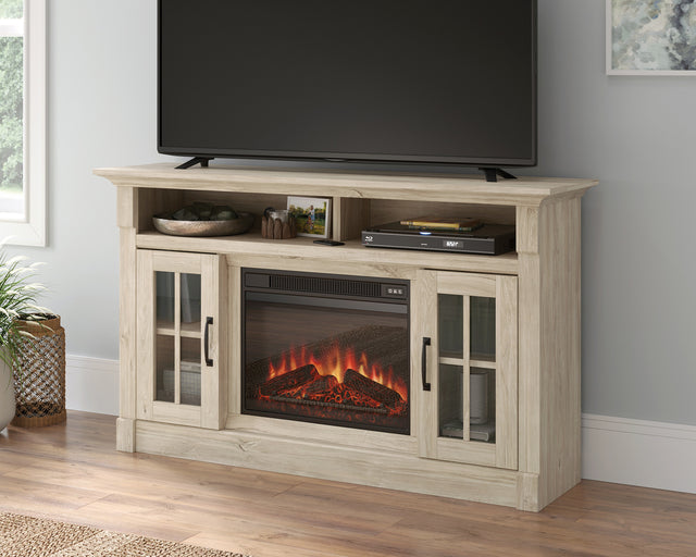 Media Fireplace Chalk Oak image