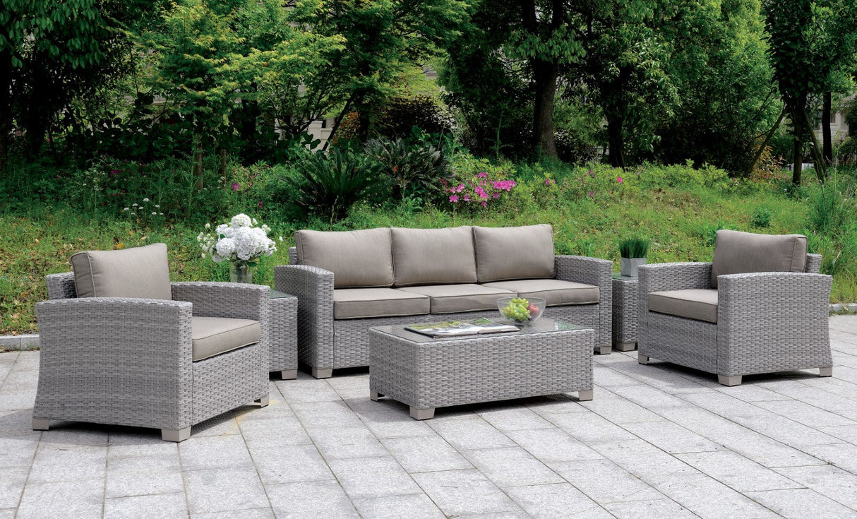 6 Pc. Patio Set w/ Coffee Table + 2 End Tables