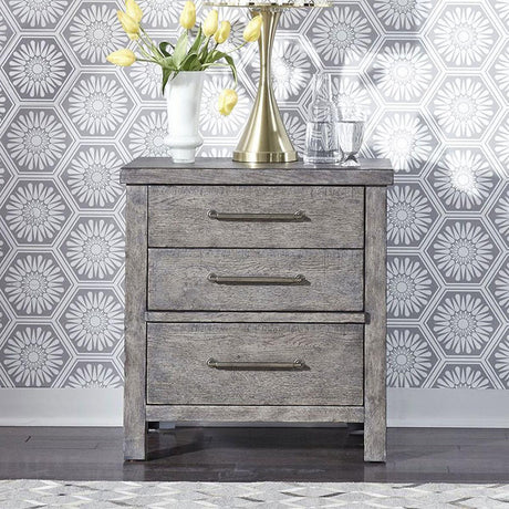 Liberty Furniture Modern Farmhouse Nightstand in Dusty Charcoal image